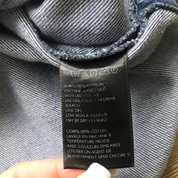 UO BDG Chambray Lace Up Crop Top - Picture 7 of 7